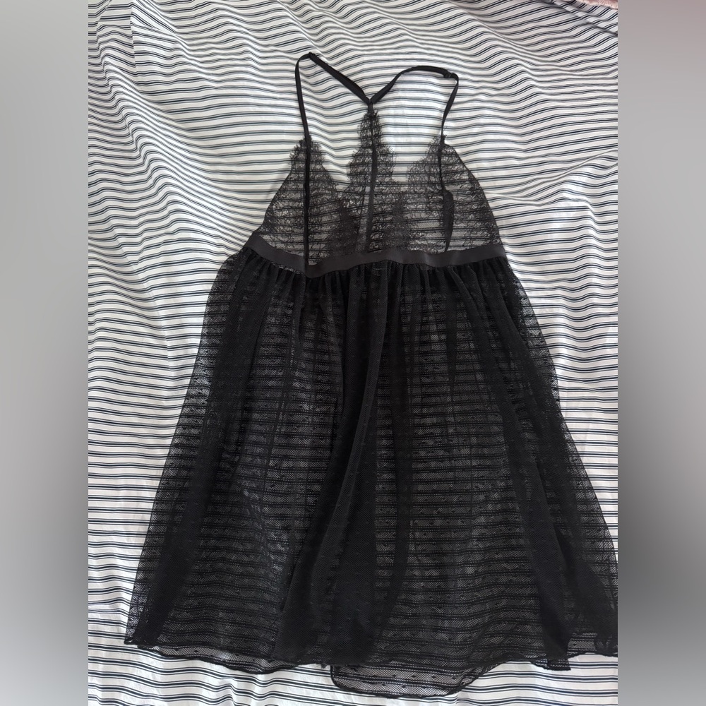 Victoria's Secret Black Lace Babydoll